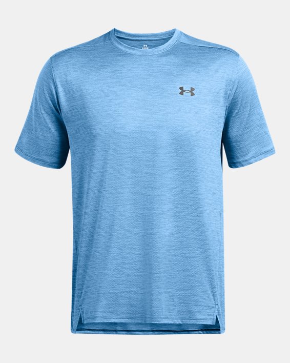 Men's UA Tech™ Vent Short Sleeve in Blue image number 3